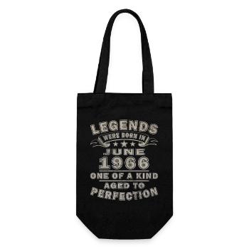 Cadeau du 60e anniversaire Millésime juin Millésime 1966 - Sac à bouteille - noir - Devant