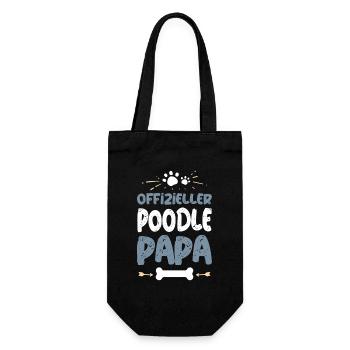 POODLE - Geschenkbeutel für Flaschen - Schwarz - Vorne
