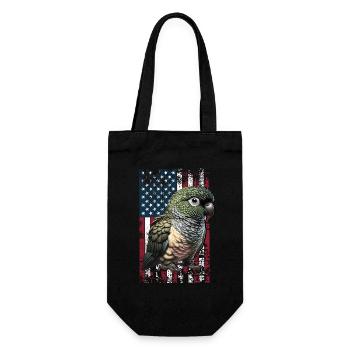 Patagonian Conure US Rock Parakeet - Gift Bag for Bottles - black - Front