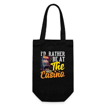 Prefer in the casino gambling slot machine poker - Gift Bag for Bottles - black - Front