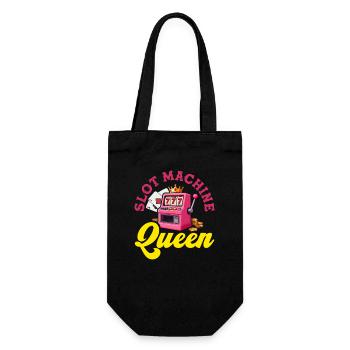 Pink Slots Queen Casino Jackpot - Gift Bag for Bottles - black - Front