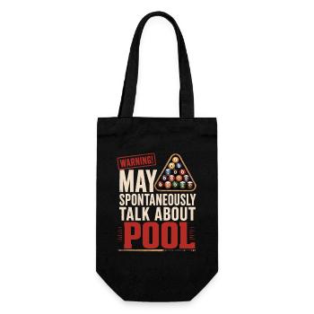 Billard Pool Spruch Shirt - Geschenkbeutel für Flaschen - Schwarz - Vorne