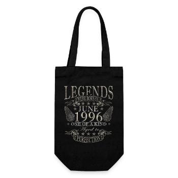 Légende du cadeau du 30e anniversaire Vintage juin 1996 - Sac à bouteille - noir - Devant