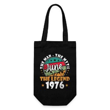 Juin Rétro 1976 Légende - Sac à bouteille - noir - Devant