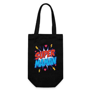 Super Maman - Sac à bouteille - noir - Devant