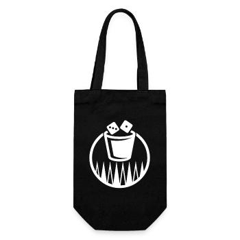Backgammon | Jeu de société | Don - Sac à bouteille - noir - Devant