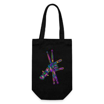 Drums, Drummers, Colorful, Children, Boys, Drummers - Gift Bag for Bottles - black - Front