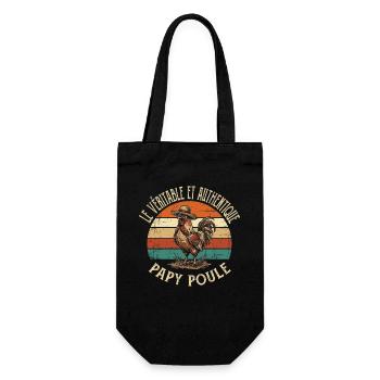 Véritable Et Authentique Papy Poule - Sac à bouteille - noir - Devant