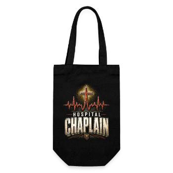 Chapelain, clerc, curé de la paroisse, aumônier d’hôpital - Sac à bouteille - noir - Devant