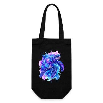 Sea turtle, turtle, water turtle - Gift Bag for Bottles - black - Front