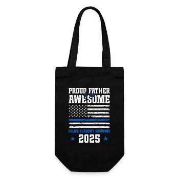 Père fier d’une académie de police géniale - Sac à bouteille - noir - Devant