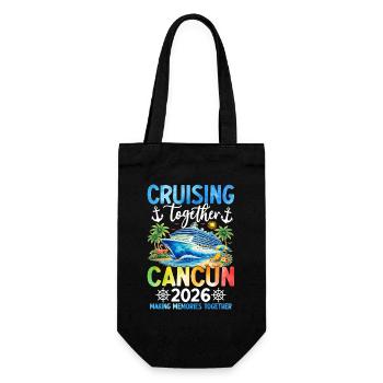 Cruising Together Cancun 2026 - Geschenkbeutel für Flaschen - Schwarz - Vorne