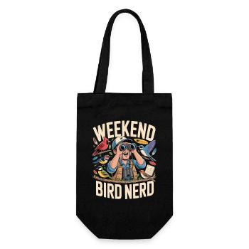 Weekend Bird Nerd Bird Watcher - Gift Bag for Bottles - black - Front