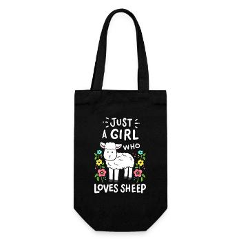 Juste une fille qui aime les moutons - Sac à bouteille - noir - Devant