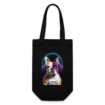 Casques Frenchie Bulldog français - Sac à bouteille - noir - Devant