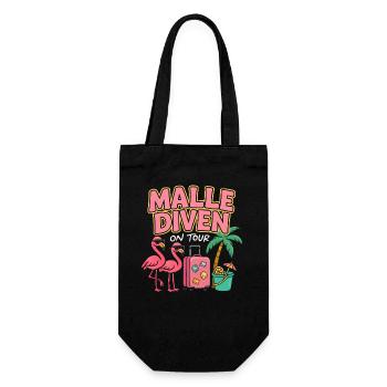Malle Divas On Tour Women's Flamingo Mallorca Party - Gift Bag for Bottles - black - Front