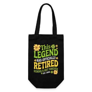 teacher Retirement Gifts for Teachers Retirement - Gift Bag for Bottles - black - Front
