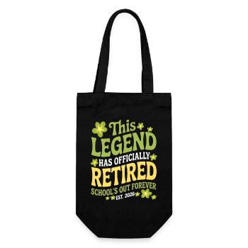 teacher Retirement Gifts for Teachers Retirement - Gift Bag for Bottles - black - Front