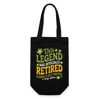 teacher Retirement Gifts for Teachers Retirement - Gift Bag for Bottles - black - Front