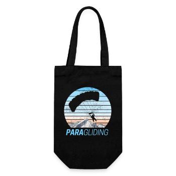 Parapente Vintage Gleitschirmfliegen Design - Sac à bouteille - noir - Devant