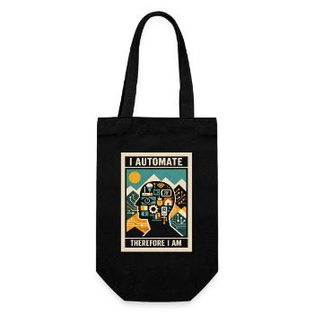 J’automatise | Technologie de la maison intelligente - Sac à bouteille - noir - Devant