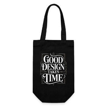 Graphic Designer Good Design Takes Visual Artist - Gift Bag for Bottles - black - Front