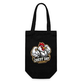 Journée poitrine drôle de poulet de sport pour hommes - Sac à bouteille - noir - Devant