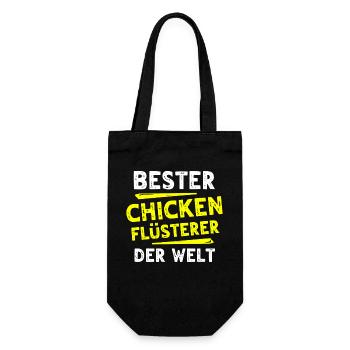 Chicken Geschenk - Geschenkbeutel für Flaschen - Schwarz - Vorne