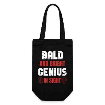 Bald Bright Genius - Gift Bag for Bottles - black - Front