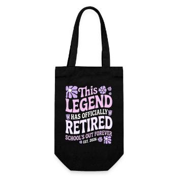 teacher Retirement Gifts for Teachers Retirement - Gift Bag for Bottles - black - Front