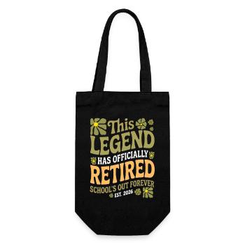 teacher Retirement Gifts for Teachers Retirement - Gift Bag for Bottles - black - Front