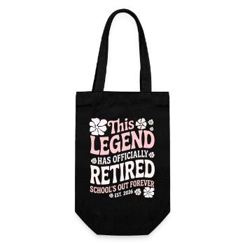 teacher Retirement Gifts for Teachers Retirement - Gift Bag for Bottles - black - Front