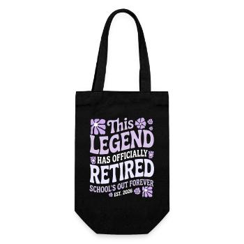 teacher Retirement Gifts for Teachers Retirement - Gift Bag for Bottles - black - Front