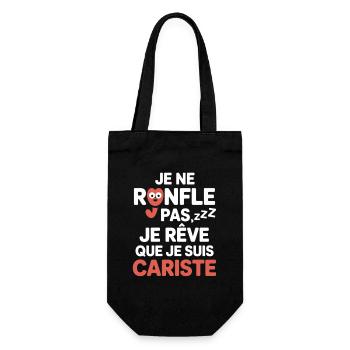 Je Ne Ronfle Pas Cariste Humour Cadeau Collègues - Sac à bouteille - noir - Devant