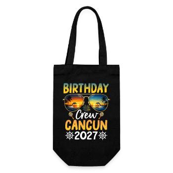 Équipe d’anniversaire Cancún 2027 - Sac à bouteille - noir - Devant