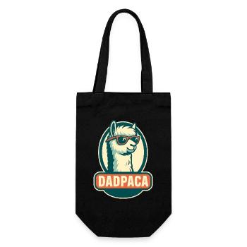 Dadpaca No Probllama - Geschenkbeutel für Flaschen - Schwarz - Vorne