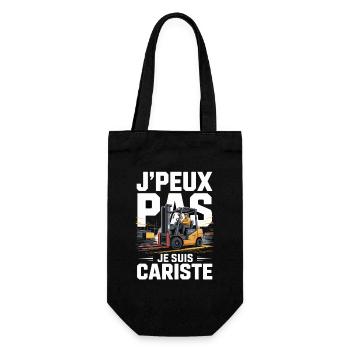 T-Shirt Cariste Homme Style Workwear Cadeau Drôle - Sac à bouteille - noir - Devant