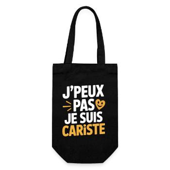 T-Shirt Humour Cariste Chariot Élévateur Gerbeur - Sac à bouteille - noir - Devant