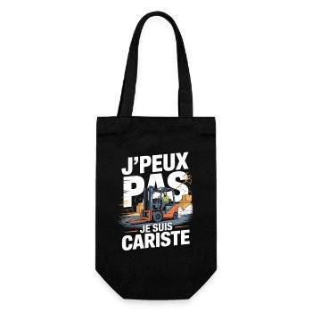 Humour Métier Logistique | T-Shirt Cariste Cadeau - Sac à bouteille - noir - Devant
