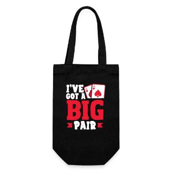 J’ai une grosse paire de Texas Holdem Poker - Sac à bouteille - noir - Devant