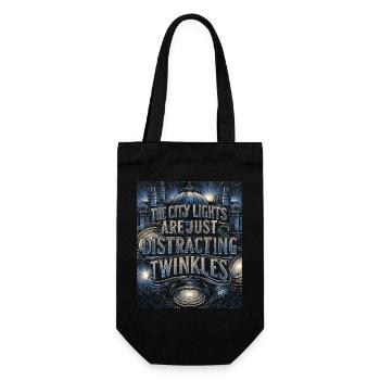 Celestial Constellation Astrology Gift - Geschenkbeutel für Flaschen - Schwarz - Vorne