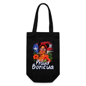 Porto Rico Boricua fier - Sac à bouteille - noir - Devant