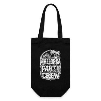 Mallorca Party Crew - Geschenkbeutel für Flaschen - Schwarz - Vorne