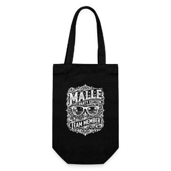 Malle Party Edition - Geschenkbeutel für Flaschen - Schwarz - Vorne