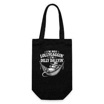 I'm not dawdling, I'm a dreamy op - Gift Bag for Bottles - black - Front