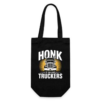 Professional Driver Truck Truck Honk Truckers - Gift Bag for Bottles - black - Front