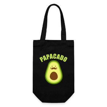 Avocado Papagado Mustache - Gift Bag for Bottles - black - Front