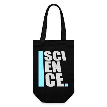 Science Wissenschaft Statement Nerd Bildung Spruch - Geschenkbeutel für Flaschen - Schwarz - Vorne