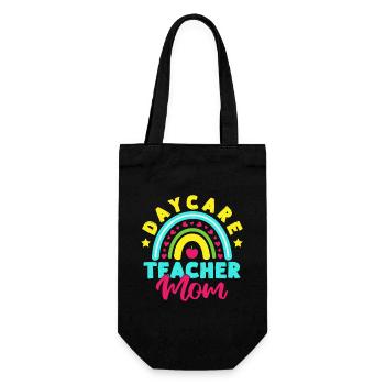 Pre K Teacher Daycare Mom Kindergarten Teacher - Geschenkbeutel für Flaschen - Schwarz - Vorne
