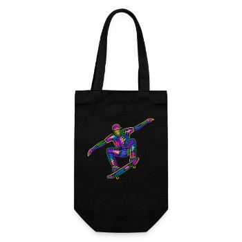 Skateboarder Skateboarder Kids Skateboard coloré - Sac à bouteille - noir - Devant